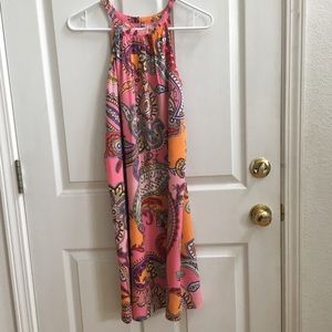 Old Navy Paisley Sleeveless A-Line Dress